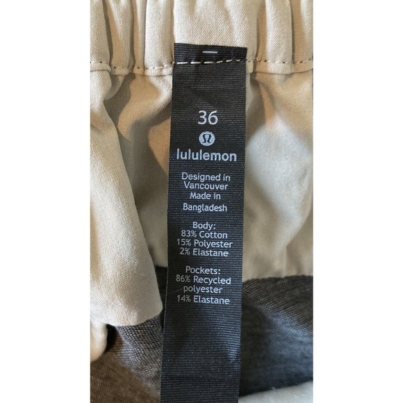 Lululemon ABC Slim Fit Dress Pants Size 36x29 Men’s Gray - Picture 3 of 8